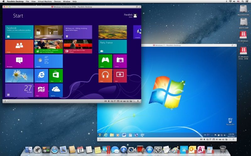 running windows parallel mac os x