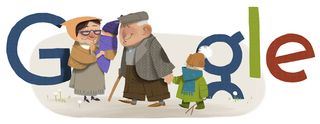 5 of the best Google doodles - Grandparents' Day
