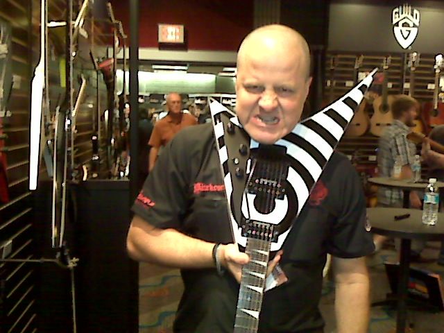 Nick Bowcott loves the Jackson RR5FR Rhoads