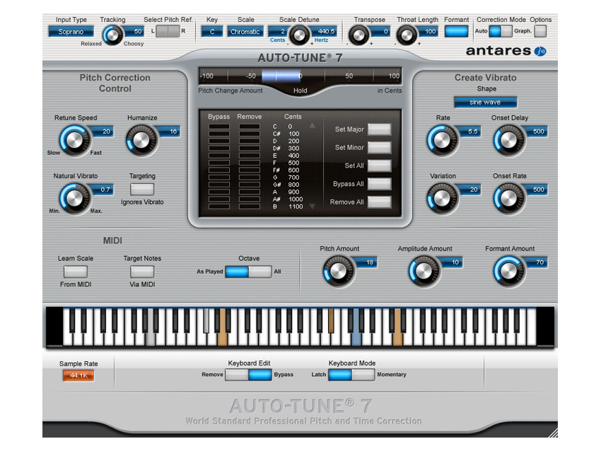 Auto-Tune 7&#039;s Automatic Mode can handle the majority of common pitch correction problems.