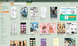 Online art community Deviant Art features hundreds of inspiring pieces of comic art