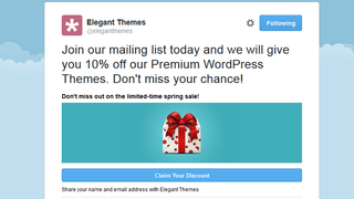 Elegant Themes has a high quality email marketing strategy