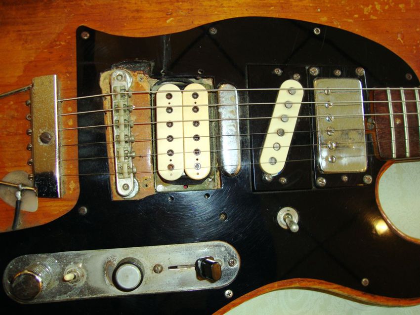 Steve Morse's Telecaster - body detail (close)