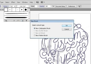 Use the Calligraphic Brush tool: step 4