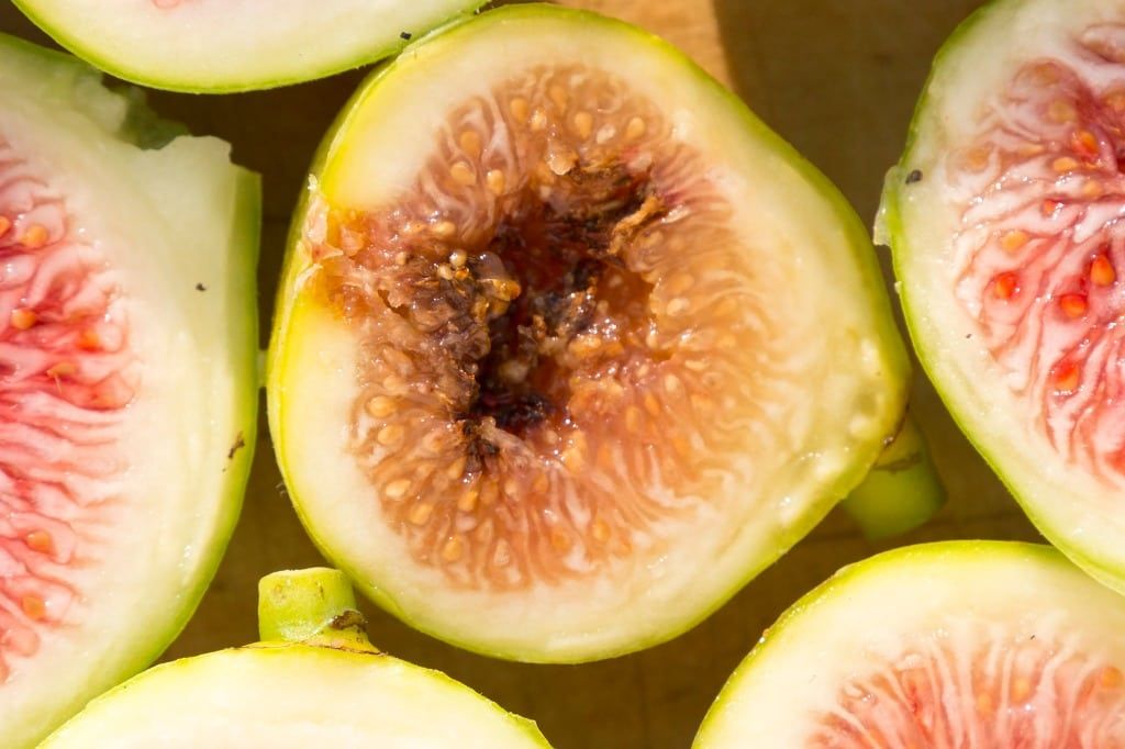 Souring Fig Fruit Sliced Open