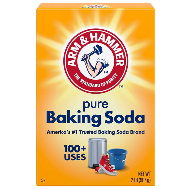 Arm &amp;amp; Hammer Pure Baking Soda box on white background