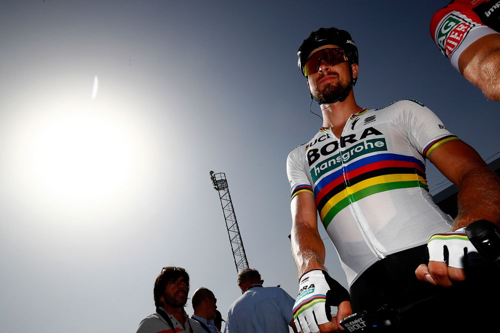 Peter Sagan looks ahead to the start of stage 9 at the Vuelta
