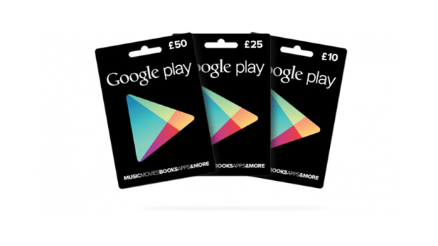 Make room iTunes! Google Play giftcards arrive in the UK