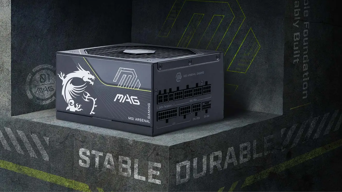 The MAG A1200PLS PCIE5 Power Supply from MSI