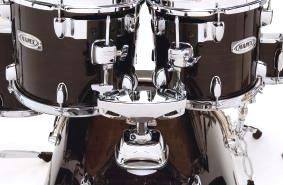 The tom mounts use Mapex's Isolated Tom System.