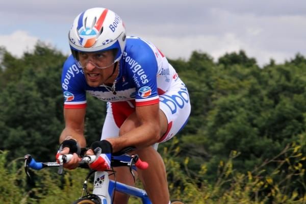 French time trial champion Nicolas Vogondy (Bbox Bouygues Telecom) finished third in the time trial.