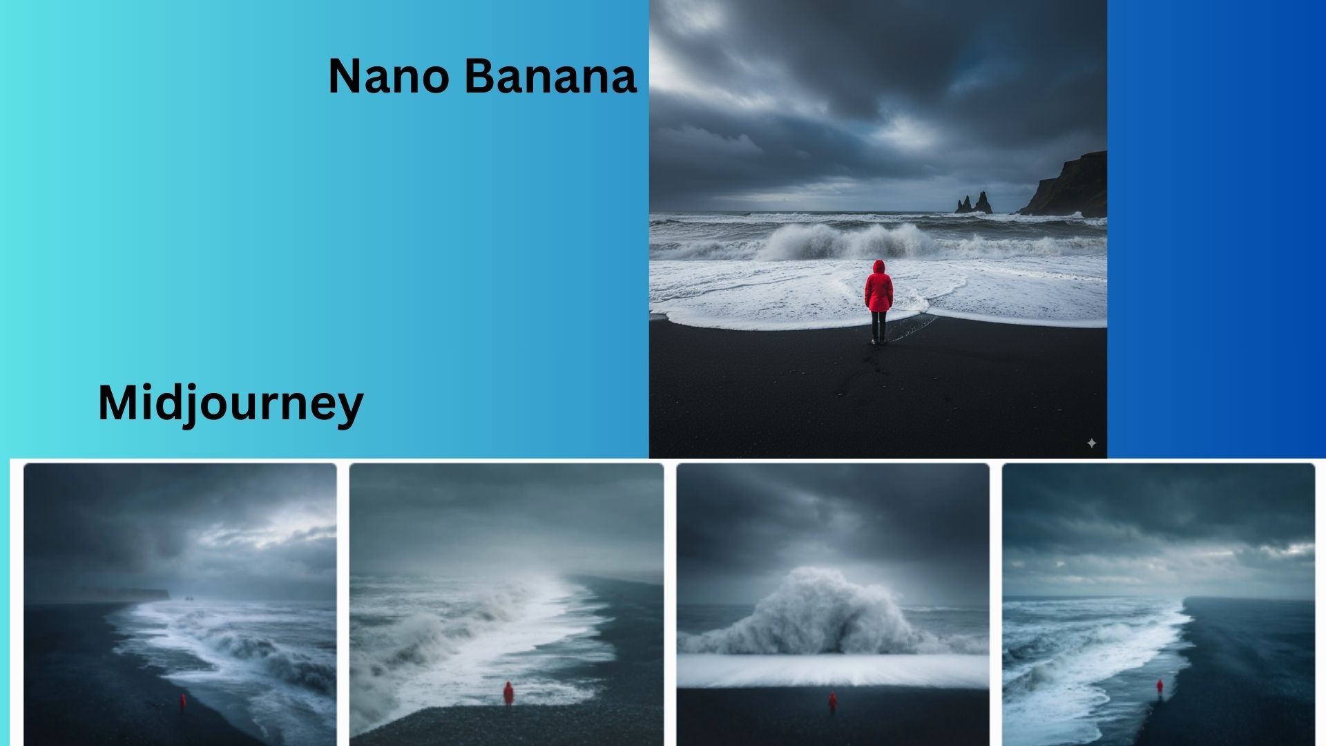Nano Banana vs. MidJourney screenshot