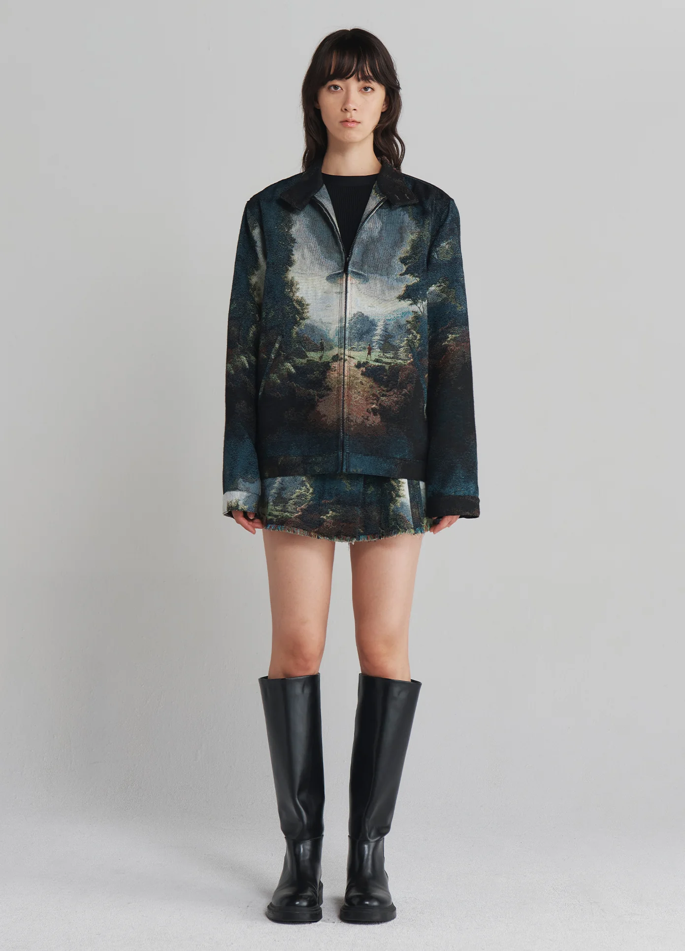 Monse, UFO Tapestry Boyfriend Jacket