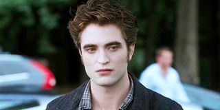 Twilight Robert Pattinson Edward Cullen parking lot shot