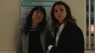 Eidra (Ali Ahn) and Kate (Keri Russell) in The Diplomat season 2