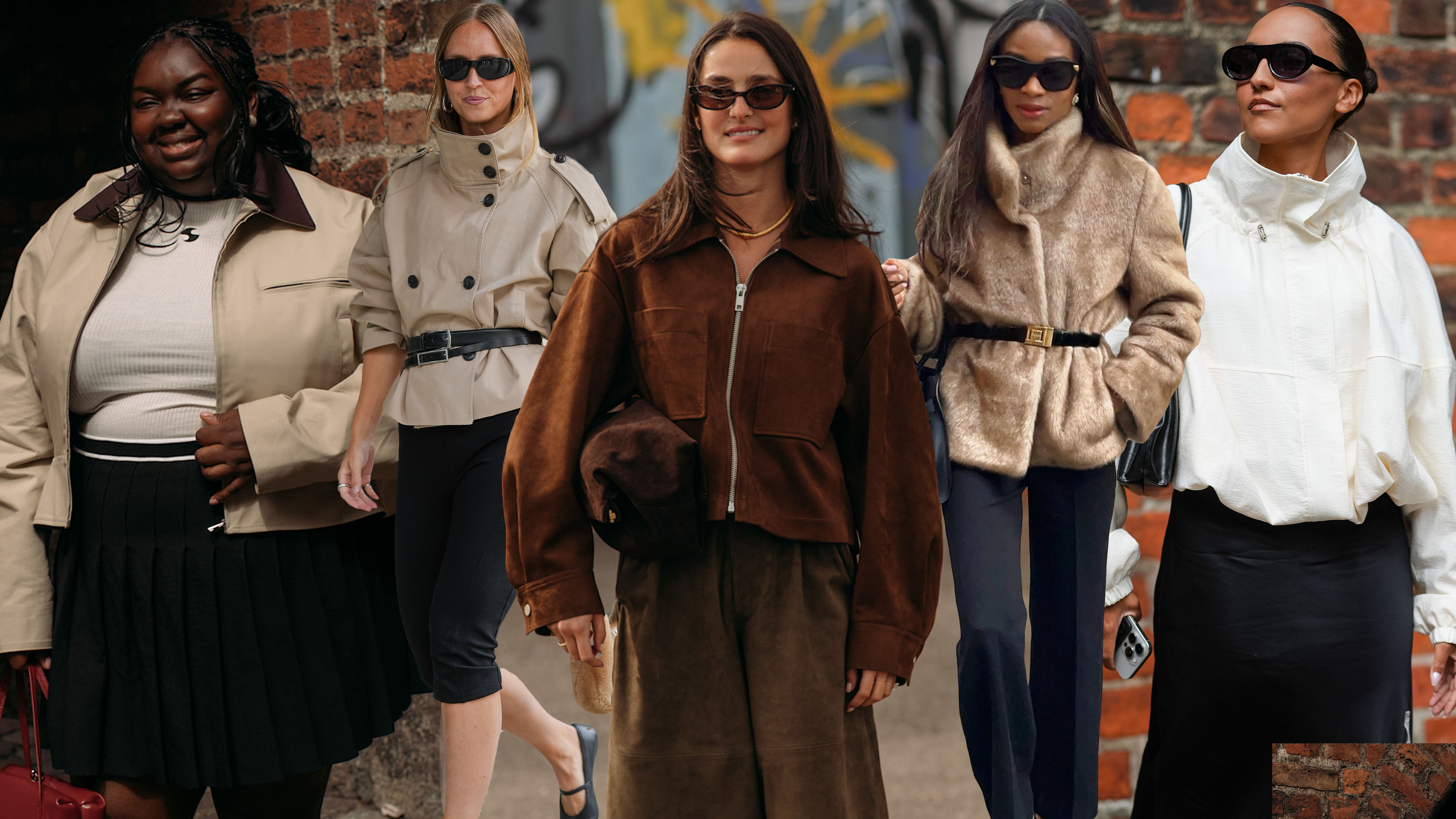 Women in chic fall jackets