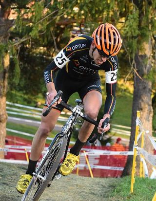 Kerry Werner (Optum Pro Team) climbing with one lap to go
