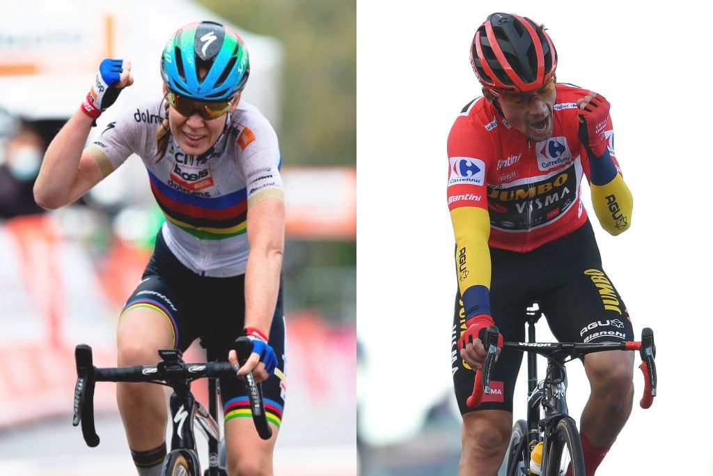 Anna van der Breggen and Primoz Roglic UCI 2020 rankings