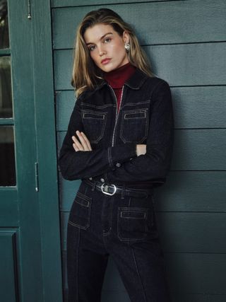 Fiona verkürzte Jeansjacke