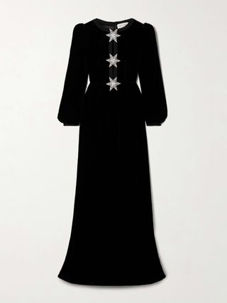 Camille Embellished Velvet Gown