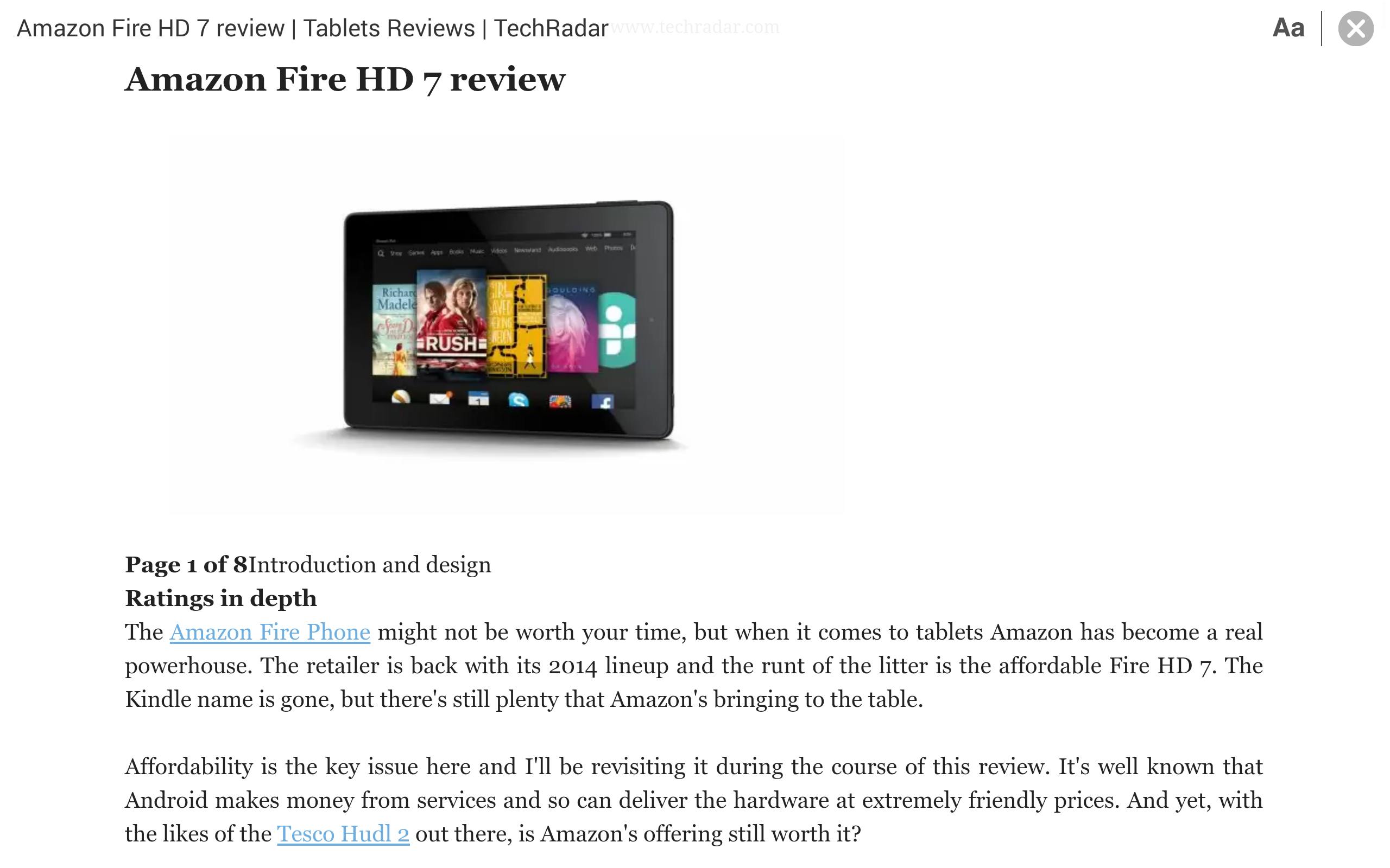 Amazon Fire HDX 8.9 review