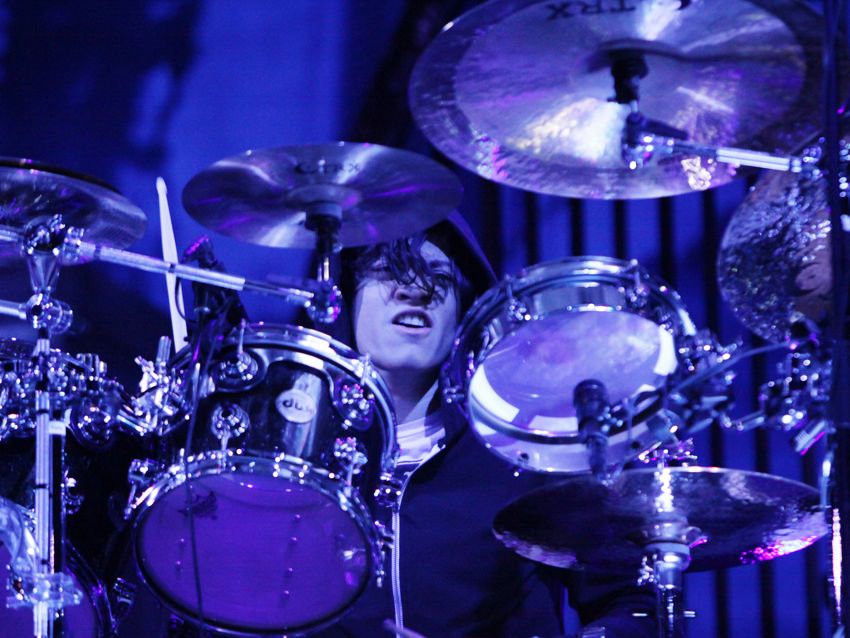 Former Confide drummer Arin Ilejay performing with A7X. Will he be the band's permanent skinsman?