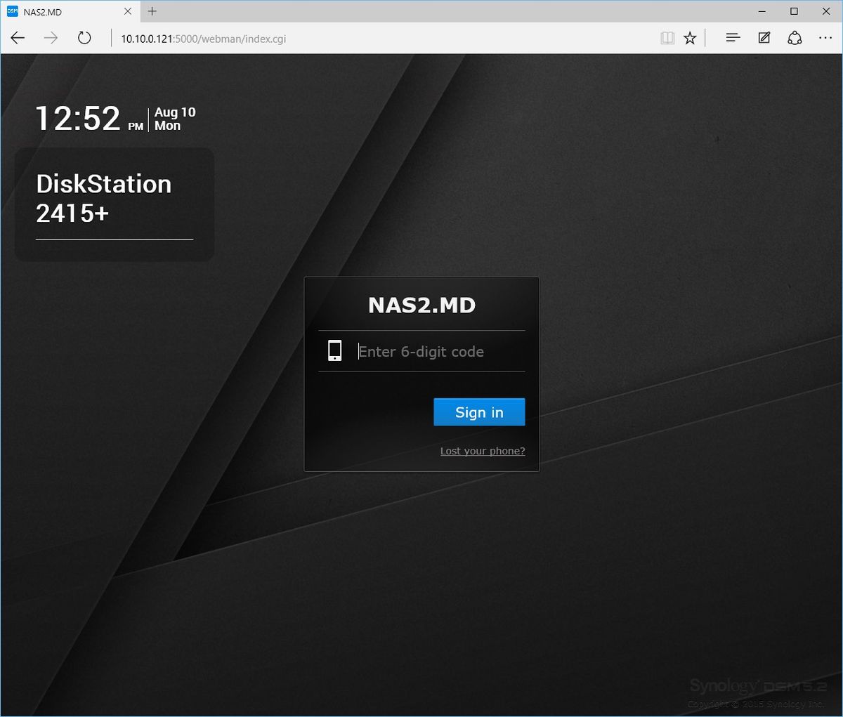 Synology DiskStation DS2415+