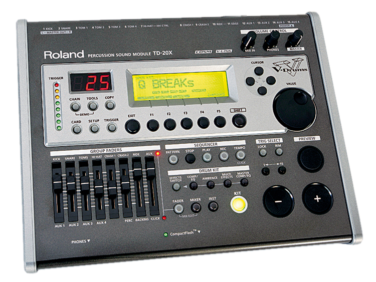 Featuring the sounds and features of both the original TD-20 module and TDW-20 expansion card, the TD-20X is a world-beating sound source