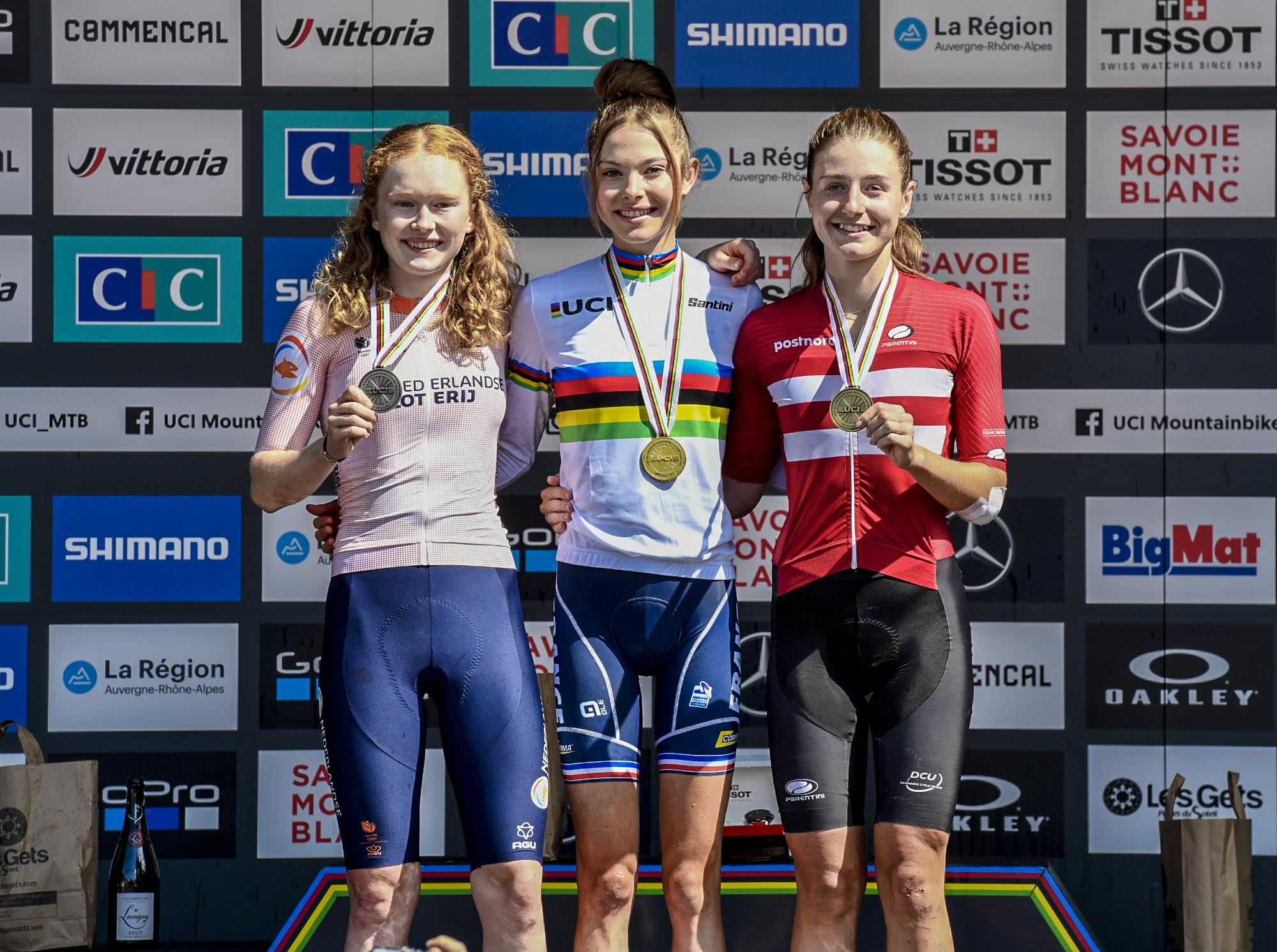France takes under-23 XCO women's title while Italy scores U23 win for men at MTB Worlds