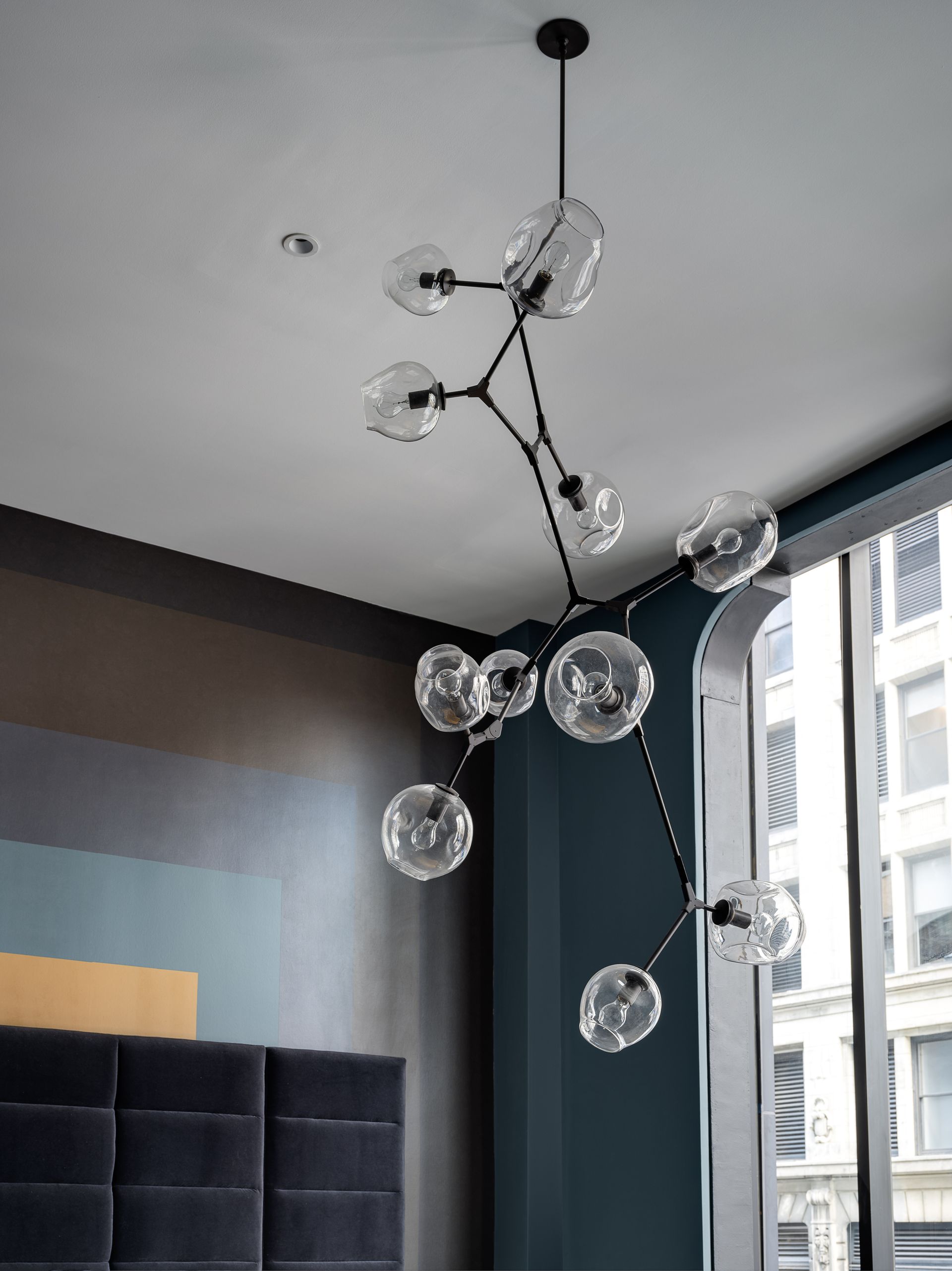 An abstract lighting fixture