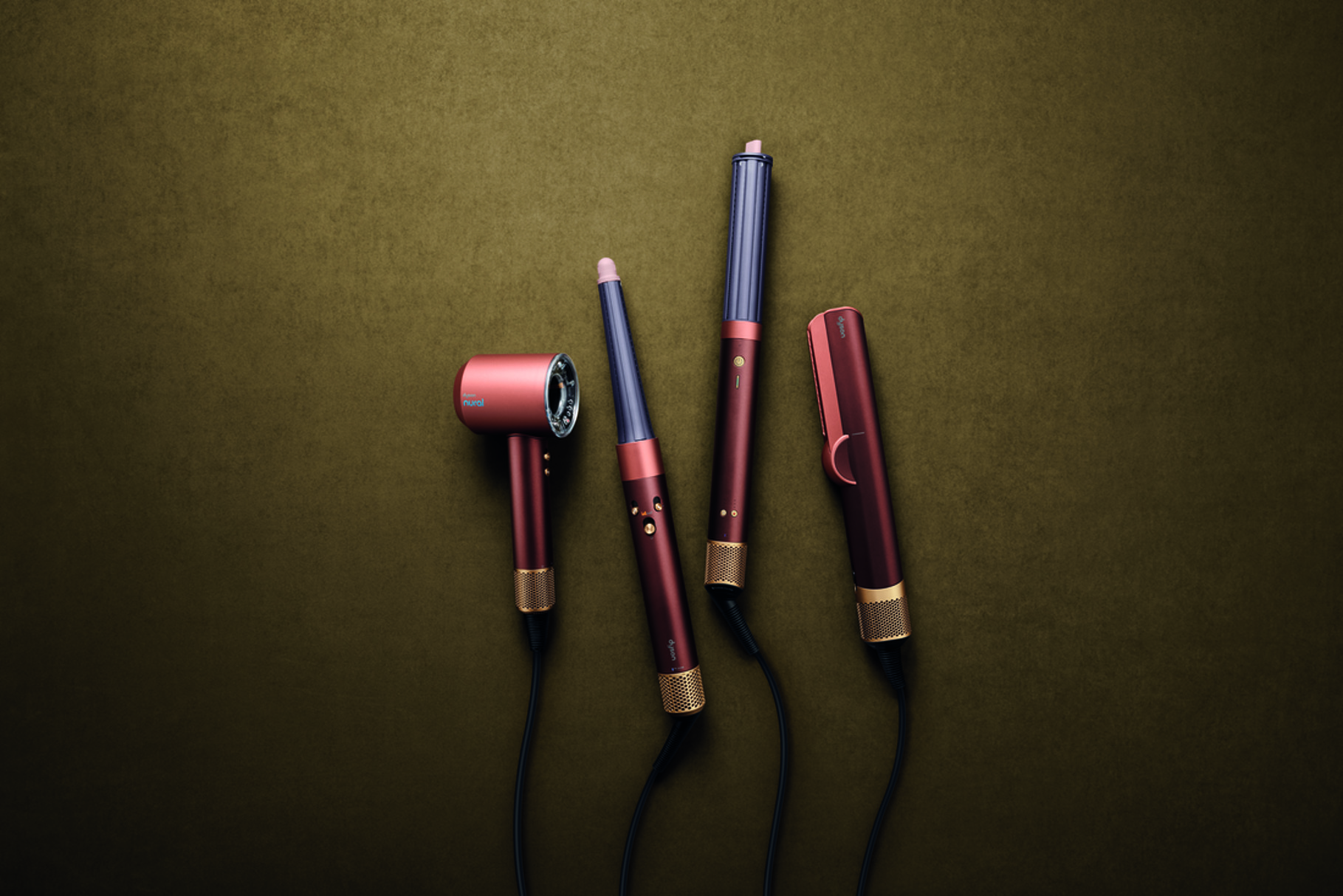 The Dyson haircare range is now available in a new Plum and Copper colourway