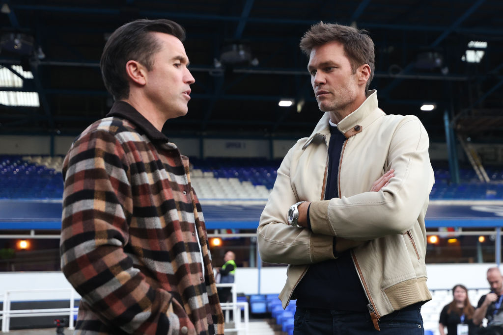 Wrexham co-owner Rob McElhenney with Birmingham City co-owner Tom Brady