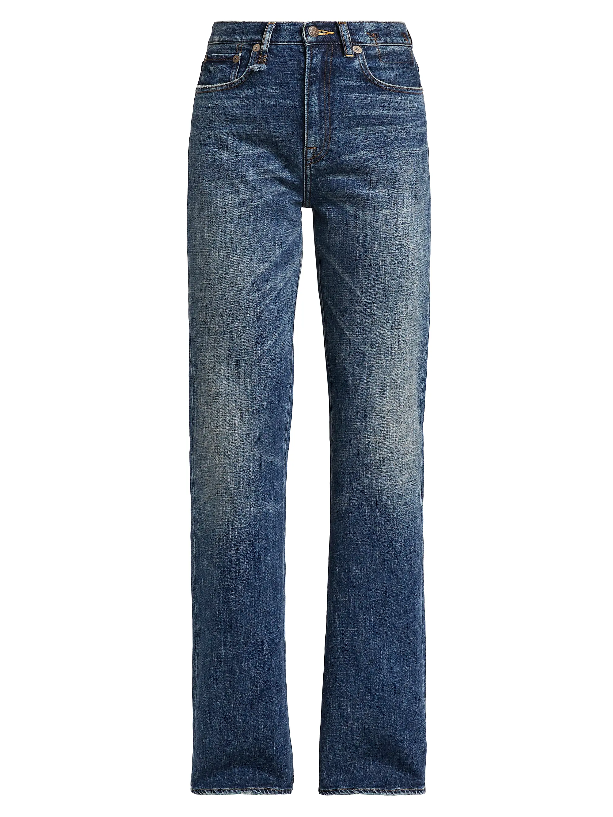 Jane Stretch High-Rise Straight-Leg Jeans