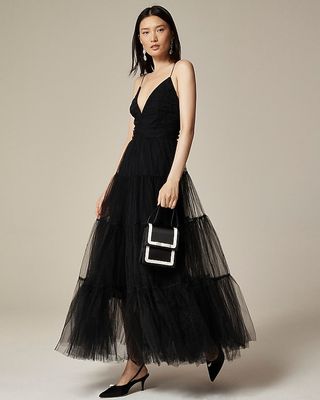 Strappy Tulle Gown