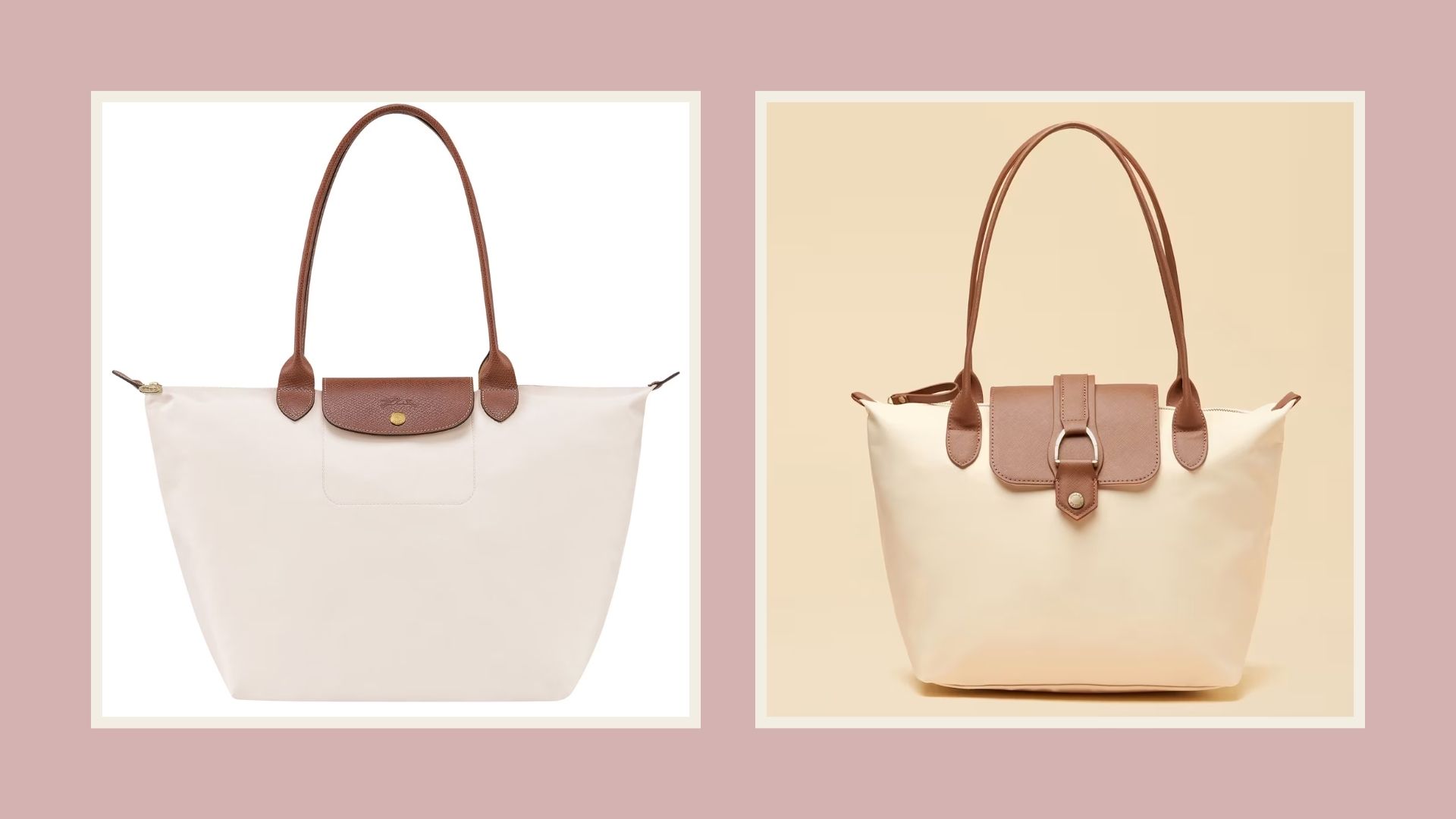 high street lookalike for Longchamp's Le Pliage L Tote Bag