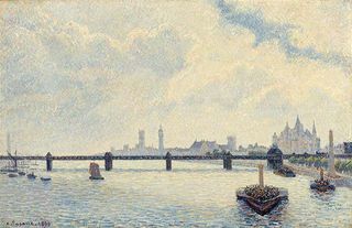 Charing Cross Bridge, London by Camille Pissarro (1890)