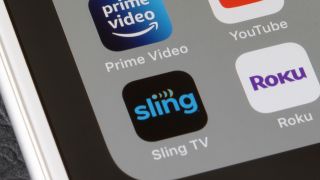 Sling TV app icon on iPhone