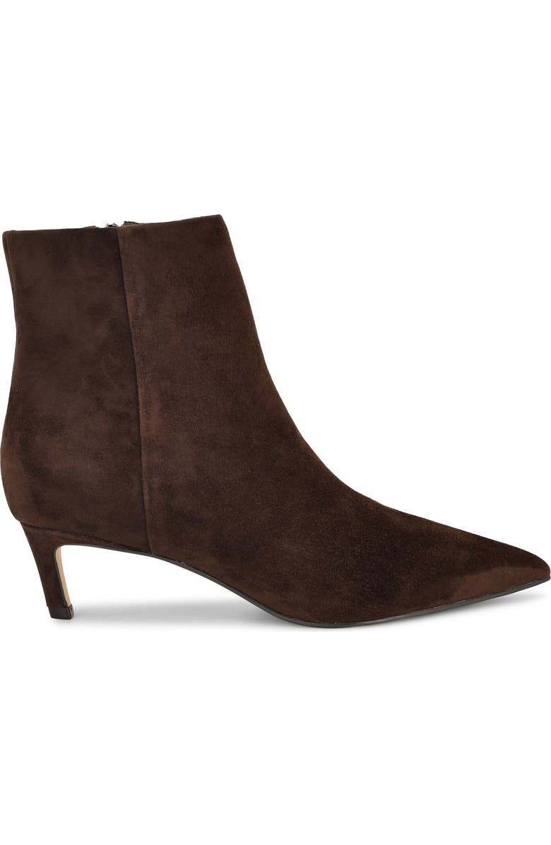 Brite Pointed Toe Kitten Heel Bootie