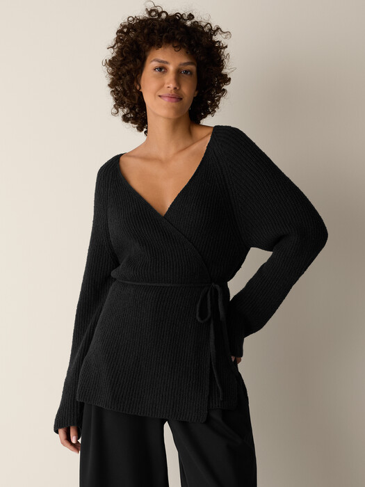 Peruvian Cotton Cloud V-Neck Cardigan