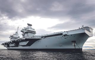 Her Majesty has done her fair share of naming ships, but never one as big as this –HMS Queen Elizabeth, Britain’s largest and most advanced warship ever.