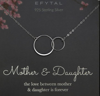 7. EFYTAL Mother Daughter Necklace