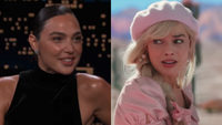 Gal Gadot on Jimmy Kimmel Live and Margot Robbie in Barbie