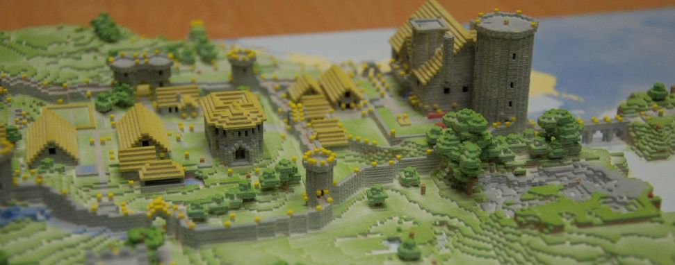 Minecraft village made real with 3D printer PC Gamer