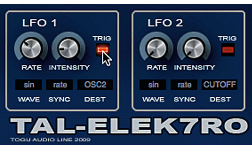 LFO trig switch