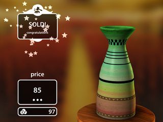 Sell the pots you design and decorate for coins to progress further in the game