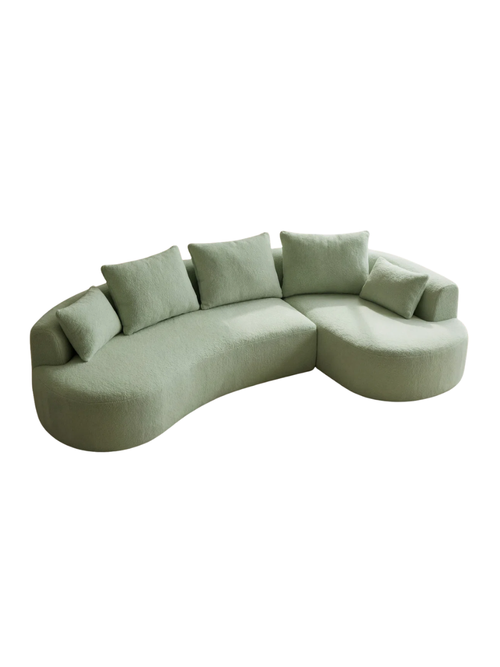 2-Piece L-Shaped Sectional Boneless Sofa