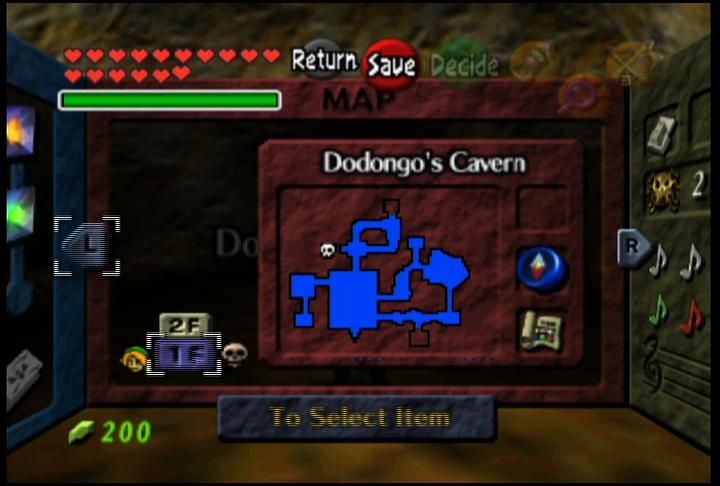 Legend of Zelda: Ocarina of Time Walkthrough - Dodongo's Cavern