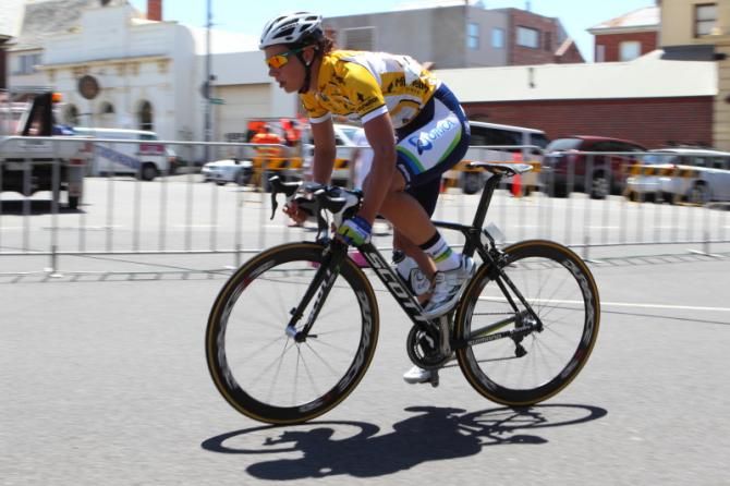 Race leader, Melissa Hoskins (Orica - AIS)