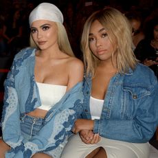 Jordyn Woods and Kylie Jenner at a fashion show