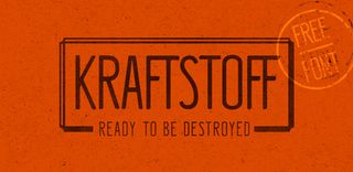 Free font: Kraftstoff